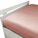 Mirabello Brera Precious Sateen Fitted Sheet Solid Color Cotton Sateen