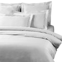 Duvet cover with pillowcases Mirabello Brera Precious solid color sateen cotton satin