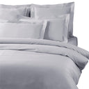 Duvet cover with pillowcases Mirabello Brera Precious solid color sateen cotton satin