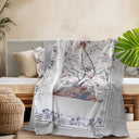 Multi-purpose Sofa Cover Grandecor Mirabello Tree of life Floral in Luisiana Percale