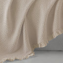 Grandecor Mirabello Arles Solid Color Cotton Plaid Sofa Cover Throw