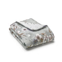 Decorative Sofa Cover Plaid Grandecor Mirabello Snowdrop Floral Percale