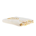 Carrara Gold Circles Modern Bath Towel in Sponge
