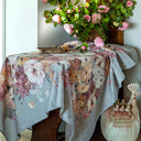 Mirabello Beauty-bloom Floral Cotton Sateen Tablecloth