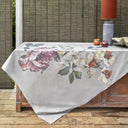 Mirabello Vanity Flowers Modern Cotton Sateen Tablecloth