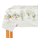 Mirabello Flower Vases Floral Cotton Sateen Tablecloth