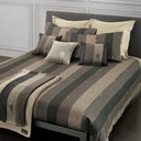 Trussardi New-tweed Geometric Cotton Sateen Quilt
