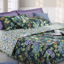 Mirabello Hydrangea-jungle Floral Percale Quilt Luisiana