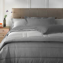 Mirabello Luisiana Solid Color Percale Quilted Comforter Luisiana