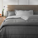 Mirabello Luisiana Solid Color Percale Quilted Comforter Luisiana