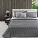 Trussardi Bloom Geometric Cotton Sateen Quilt