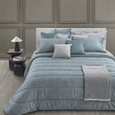 Trussardi Herringbone Geometric Cotton Sateen Quilt