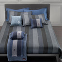 Trussardi New-tweed Geometric Cotton Sateen Quilt