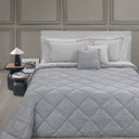 Trussardi Straw Geometric Jacquard Sateen Quilt