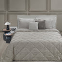 Trussardi Geometric Tract Jacquard Sateen Quilt